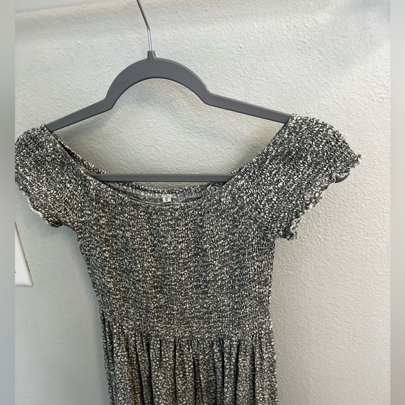 Floerns Women's Boho Floral Print Off Shoulder Split Long A Line Dress - Picture 7 of 13